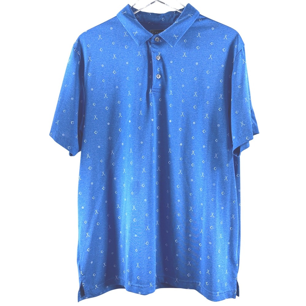 PGA Tour Men's Golf Polo Blue Size XL